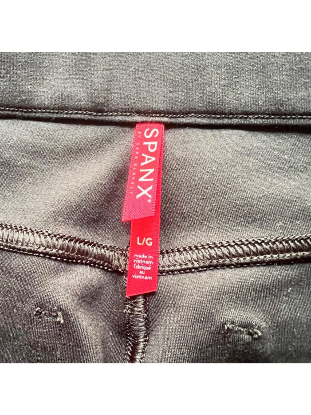 Spanx Size L Classic Black The Perfect Ponte Knit 4-Pocket Pull On Ankle Pants - Picture 8 of 15